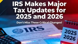 IRS Makes Major Tax Updates for 2025 and 2026 — Here’s What You Need to Know
