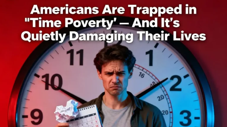 Americans Are Trapped in “Time Poverty” — And It’s Quietly Damaging Their Lives