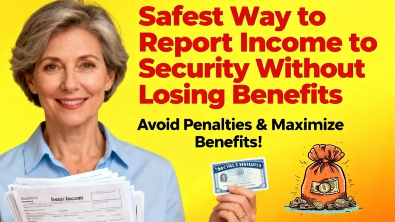 The Safest Way to Report Income to Social Security Without Losing Benefits