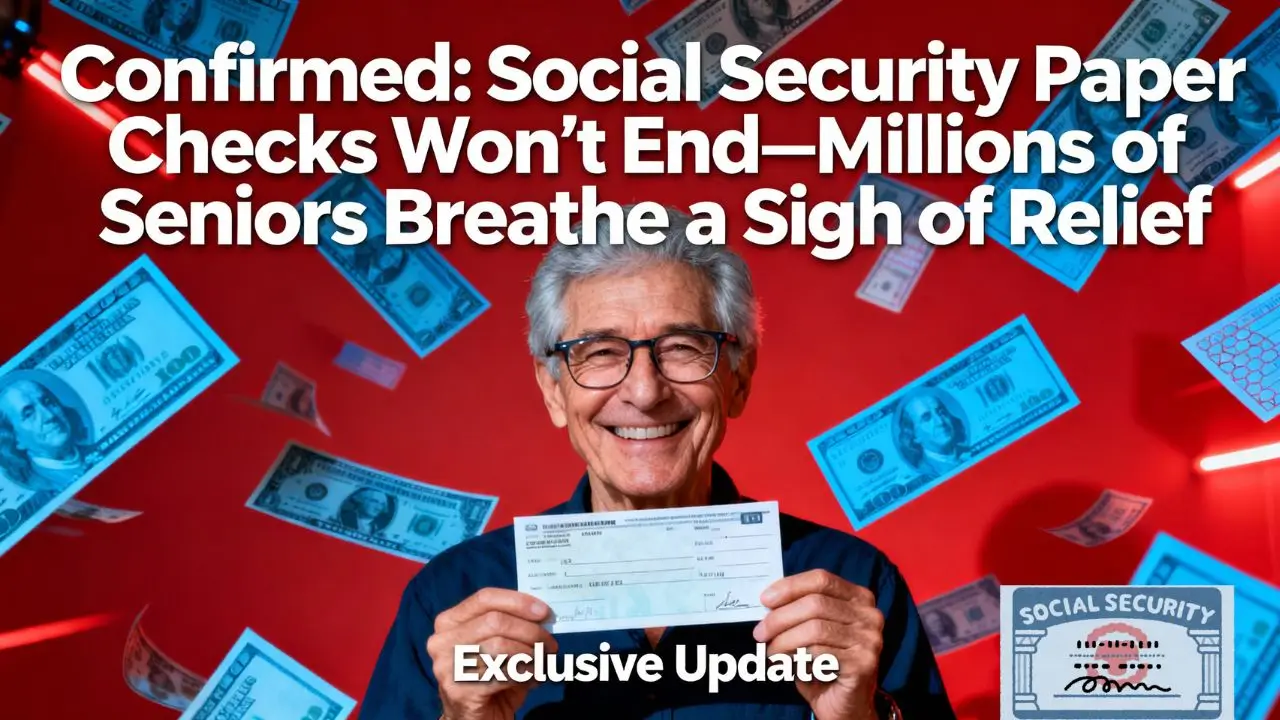 Confirmed: Social Security Paper Checks Won’t End—Millions of Seniors Breathe a Sigh of Relief